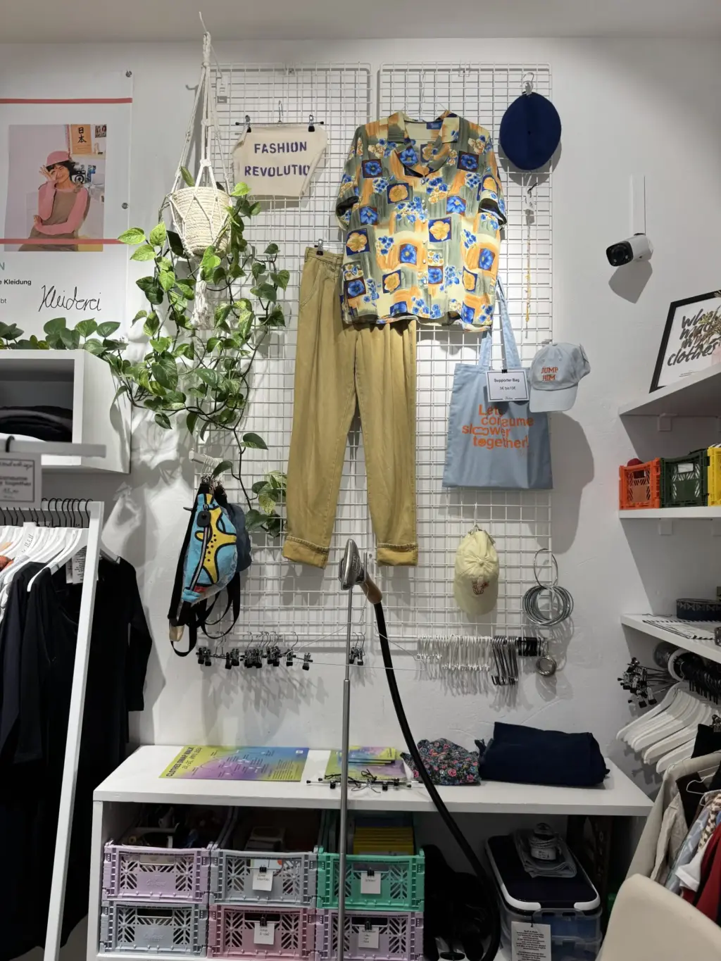 The clothes shop